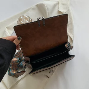 Mini Cross-Body Bags for Women, Adjustable Strap, Small Square Design Purse, Fashion Shoulder Bag, New Designer Mini Leather Bag - Image 3