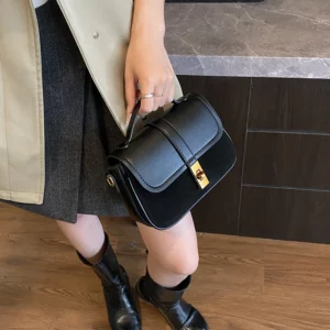 Branded Mini Square Flap Cross Body Bags For Women 2025 Latest Luxury Designer Purses And Handbags PU Suede Shoulder Saddle Bag - Image 5