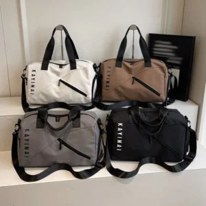 Dry Wet Gym Handbag Zipper Sports Fitness Bag Large Capacity Swimming Yoga Pack With Shoes Pocket Outdoor Training Shoulder Bags - Image 3