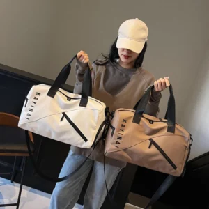 Dry Wet Gym Handbag Zipper Sports Fitness Bag Large Capacity Swimming Yoga Pack With Shoes Pocket Outdoor Training Shoulder Bags - Image 7