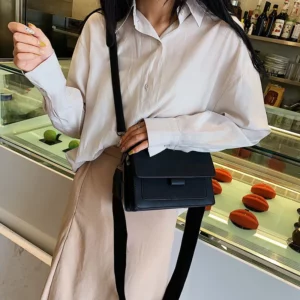 Bag Women 2025 New Trendy Korean Retro Handheld Small Square Bag Fashion Versatile Single Shoulder Crossbody Bag Trendy - Image 4