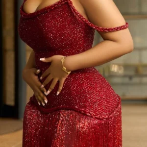 Mila Red Prom Dresses Beaded Strapless Backless Customized Formal Evening Sleeveless Floor-Length A-line vestidos de gala 2025 - Image 3