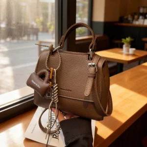 Cross-Border Foreign Trade Hot Sale Winter New Solid Color Tote Bag Female Fashionable RetroPUShoulder Crossbody Bag - Image 1