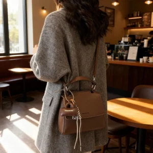 Cross-Border Foreign Trade Hot Sale Winter New Solid Color Tote Bag Female Fashionable RetroPUShoulder Crossbody Bag - Image 2