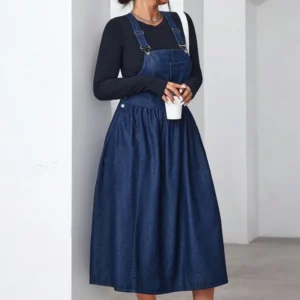 XL-5XL Plus Size Clothes Dresses Women Robes Summer Autumn Loose Street Style Casual 3XL 4XL Big Size Midi Dress Oversized - Image 4