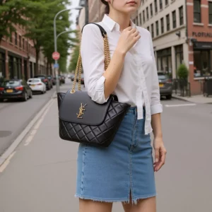 Bags fall and winternew arrival bucket bagclassy accessible luxury tote bag cabbage blue satchel shoulder bag - Image 1
