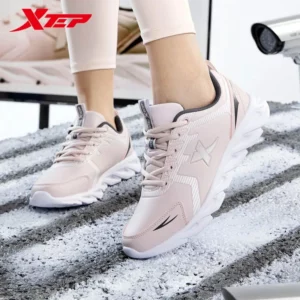 Xtep Running Shoes Non-Slip Soft Women's Sports Shoes Leather Upper Shock Absorption Female Sneakers For Women 879318110073 - Image 2