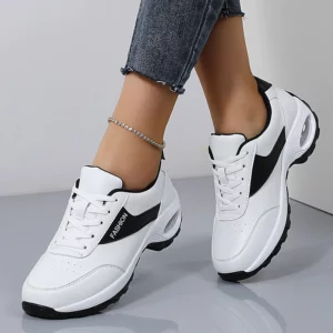 Hot Selling Women's Thick Sole Casual Sneakers Women Fashion Vulcanized Shoes Designer Trainers Platform Lace Up Walking Shoes - Image 1