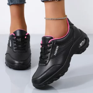 Hot Selling Women's Thick Sole Casual Sneakers Women Fashion Vulcanized Shoes Designer Trainers Platform Lace Up Walking Shoes - Image 2