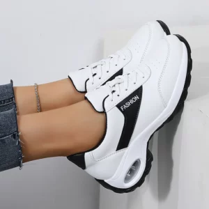 Hot Selling Women's Thick Sole Casual Sneakers Women Fashion Vulcanized Shoes Designer Trainers Platform Lace Up Walking Shoes - Image 4