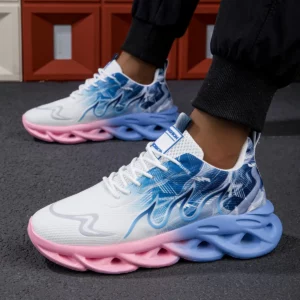 ELUVA Unisex Running Shoes Women Men Lightweight Mesh Breathable Comfortable Flat Soft Tennis Shoe Non Slip Lace-up Sneakers Man - Image 5