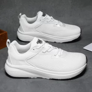 Men's breathable casual sneakers four season new soft sole outdoor racing running shoes students' lightweight speed sports shoes - Image 2
