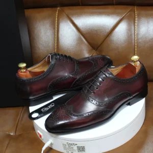 Luxury Men's Dress Shoes Genuine Calf Leather Oxford Shoes for Men Wingtip Brogue Comfortable Business Formal Shoes Male - Image 5