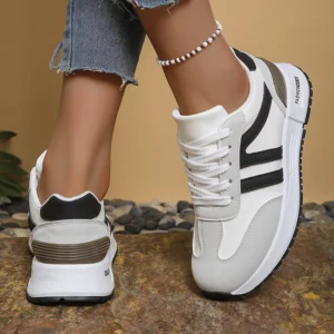 2026 Mid Color Platform Sneakers Women Comfortable Non Slip Lace Up Running Shoes Woman Fashion Thick Bottom Walking Shoes Mujer - Image 7