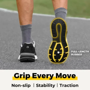 Fitville Extra Wide Walking Shoes for Men Wide Cushioned Sports Shoes For Swollen Feet Flat Feet Arch Fit Relieve Heel Pain - Image 6