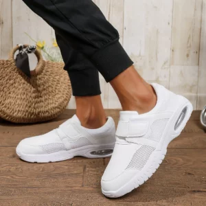 Pure White Nursing Shoes For Doctors Nurses Hospital Working Men Women Leather Sneakers Anti-skid Big Size 48 49 - Image 6