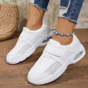 Pure White Nursing Shoes For Doctors Nurses Hospital Working Men Women Leather Sneakers Anti-skid Big Size 48 49 - Image 4