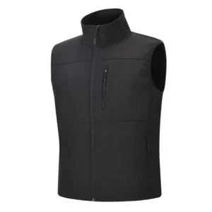 Men's Windproof Softshell Thick Vest, Comfortable Sleeveless Jacket Multi Pocket Sports Vest for Hiking Cycling - Image 4