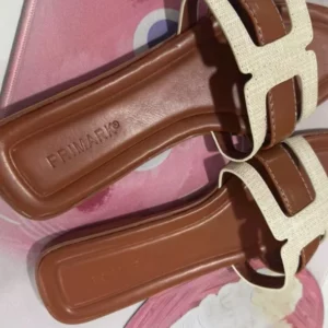French Square Toe Slides Women Summer Multicolor Beach Sandals High Quality H Slippers Outwear Comfortable Flip-flops Large Size - Image 3