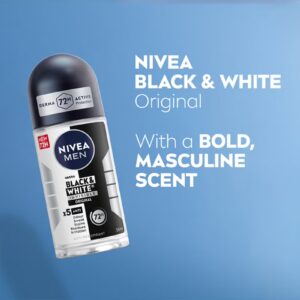 Nivea Pack Of 2 Black And White Invisible Original Antiperspirant Roll On 50ml - Image 7