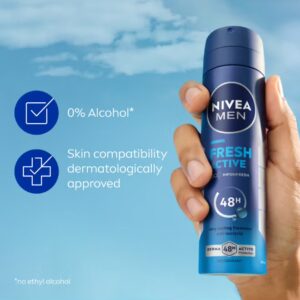 Nivea Pack Of 2 Fresh Active Deodorant Spray 150ml - Image 6