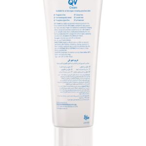 QV Cream for Dry & Sensitive Skin (100g) - Rich Moisturiser with Squalane, Fast Absorbing Non Greasy Hydrating Face & Body Cream, Fragrance Free Hypoallergenic Daily Skincare, Dermatologist Tested 100grams - Image 6