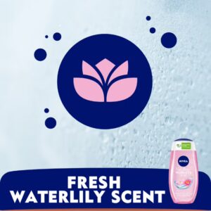 Nivea Waterlily Andoil Shower Gel Refreshing Body Wash With Caring Oil Pearls Andfloral Scent 250ml - Image 6