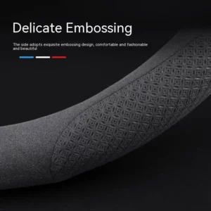 Audi A3 A4 A5 A6 A7 A8 RS3 RS4 RS5 RS6 S3 S4 S5 Q3 Q5 Q7 TT Carbon fiber Leather Car Anti-slip Steering Wheel Cover Accessories - Image 5