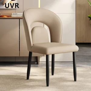 UVR High Quality Dining Chair Home Kitchen Backrest Stool Hotel Cafe Upholstered Chair Design Restaurant Chair Furniture - Image 3