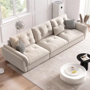 Minimalist Cream Style living room sofas interior High end luxury design Sofa Modern Comfortable sofás para salón furniture - Image 3