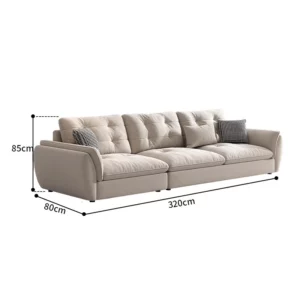 Minimalist Cream Style living room sofas interior High end luxury design Sofa Modern Comfortable sofás para salón furniture - Image 6