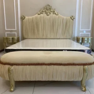Classic European Bed Double King Size Apartment Headboard Quality Bed Twin Create Master Bedroom Cama De Casal Home Furniture - Image 5