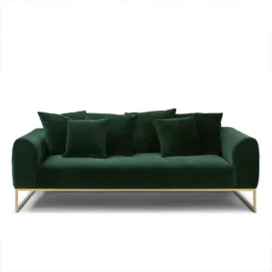 Wholesale Hotel Living Room Sofas 5 Star Light Luxury Transitional Velvet Fabric Living Room Sofas For Hotel - Image 3