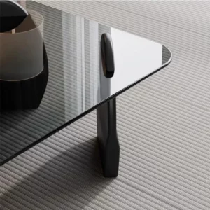 Rectangle Modern Coffee Table Minimalist Retro Vintage Nesting Clear Side Table Storage Space Saving Couchtisch Home Furniture - Image 3