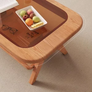 Minimalist Elegant Coffee Table Vintage Rectangle Neutral Japanese Style Coffee Table Glamour French Coffee Table Home Furniture - Image 3