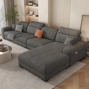Genuine Modern Living Room Sofas Italian Nordic Minimalist Daybed Sleeper Sofas Recliner Designer Divani Soggiorno Furniture - Image 3