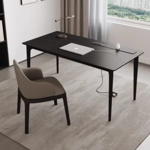 /Long Black Office Desk Writing Asthetic Executive Standing Office Desk Computer Luxury Escritorios De Computadora Home Furnitur - Image 2