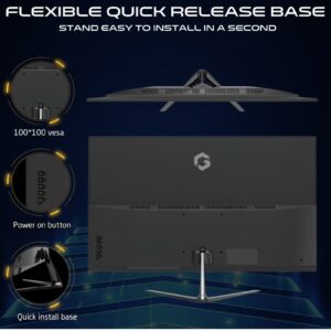GAMEON 27 inch Gaming Monitor FHD 120Hz IPS 1ms, Wide IPS Screen Fast HDMI 2.1 and VGA Display Port Built-in Speakers Support PS5 Black - Image 5