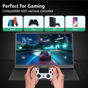 Acer PM161Q Portable IPS 15.6 Inch Full HD (1920 x 1080) Monitor I USB Type-C for Video/Power I Micro USB for Supplemental Power I 15 Degree to 35 Degree Tilt I Black black - Image 6