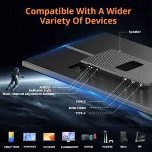 V2COM V2COM 15.6" Portable Monitor, Ultra-Slim Narrow Bezel Full HD 1080P IPS Display, USB-C & HDMI Connectivity, Matte Anti-Glare Screen, Built-In Protective Case, Lightweight External Monitor for Laptop - Image 8