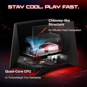 TP-LINK Tri-Band BE19000 Wi-Fi 7 Gaming Router Archer GE800 | 12-Stream 19 Gbps | 2×10G + 4×2.5G Ports, USB 3.0 | Turbo Acceleration, Dedicated Band for Gaming | Game Panel, RGB | EasyMesh, HomeShield Black - Image 2