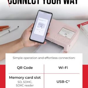 Canon SELPHY CP1500 Compact Portable Photo, Printer Photos, Collages and Stickers | Wi-Fi & Direct printing | Smart Devices,  Computers, Cameras, SD Card and USB-C Flash Drives (Upgraded CP1300 Model) Black - Image 4