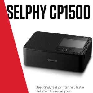 Canon SELPHY CP1500 Compact Portable Photo, Printer Photos, Collages and Stickers | Wi-Fi & Direct printing | Smart Devices,  Computers, Cameras, SD Card and USB-C Flash Drives (Upgraded CP1300 Model) Black - Image 9