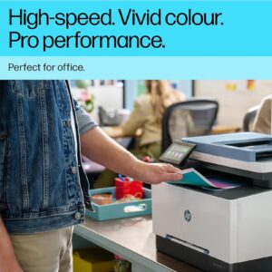 HP Color LaserJet Pro MFP 3303fdw Printer, Print Speed Up to 25 ppm, Ethernet, USB, Wi-Fi, Dynamic Security Enabled, 100 Sheets Output Tray, 4.3" Diagonal Color TFT Display | 499M8A White/Grey - Image 3