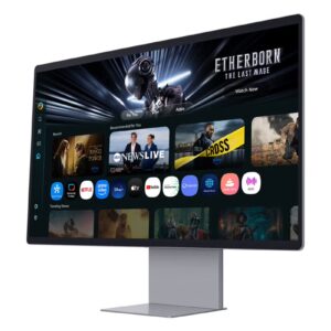 Samsung 32 Inch M9 4K QD-OLED Vision AI Smart Monitor, 165hz Refresh Rate & 0.03ms Response Time, Smart TV Apps, Vision AI, VESA DisplayHDR True Black 400, OLED Safeguard+, Logo &Taskbar Detection, Ask Copilot, Click to search, AI Upscaling pro, Voice Amplifier pro, SmartThings, AirPlay, Build In Camera LS32FM902SMXUE Grey - Image 10