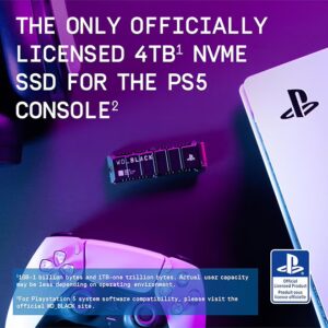 WD 4TB SN850P NVMe M.2 SSD Officially Licensed Storage Expansion for PS5 Consoles, up to 7,300MB/s, with heatsink - WDBBYV0040BNC-WRSN | 4 TB - Image 7