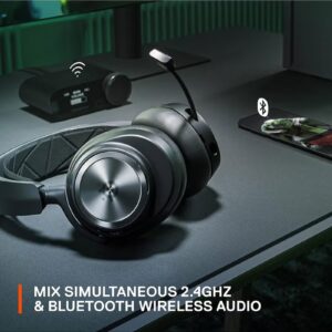 steelseries Arctis Nova Pro Wireless X Multi-System Gaming Headset PC Xbox , Premium Hi-Fi , Active Noise Cancellation, Infinity Power System, ClearCast Mic, PC/PS5/Switch/Mobile/Xbox, Black | 61521 - Image 3