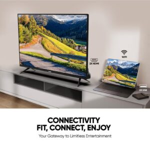 NIKAI 32 Inch Smart LED TV | HD 1366 x 768 Resolution | Android TV with Wi-Fi & DLNA | Quad-Core Processor | 16W Speaker Power | 2x HDMI, 2x USB | Netflix, YouTube, Shahid | 60Hz | Model Year 2018 | NTV3200SLED / NTV3200SLED4 Black - Image 6