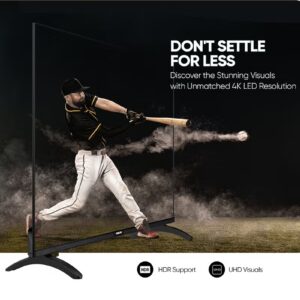 NIKAI 55-Inch 4K UHD Smart Android LED TV | Android OS/GAIA OS | Built-In Wi-Fi & DLNA | Smart Apps including Twitter, Facebook, and Skype | 3 HDMI 2 USB | Quad-Core Processor | 60Hz | 2 Year Warranty | UHD55SLED5 / UHD5510SLED Black - Image 3