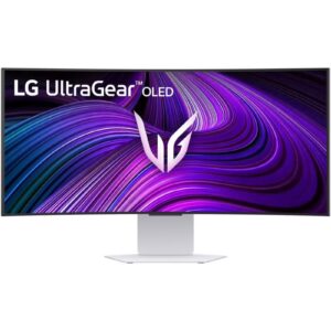 LG 34 inch UltraGear GX9s Curved OLED Gaming Monitor – WQHD (3440x1440) 800R Display, 240Hz Refresh Rate, 0.03ms Response Time, AMD FreeSync Premium, VESA AdaptiveSync, HDR10, DCI-P3 98.5% 34GX90SA-W White - Image 3